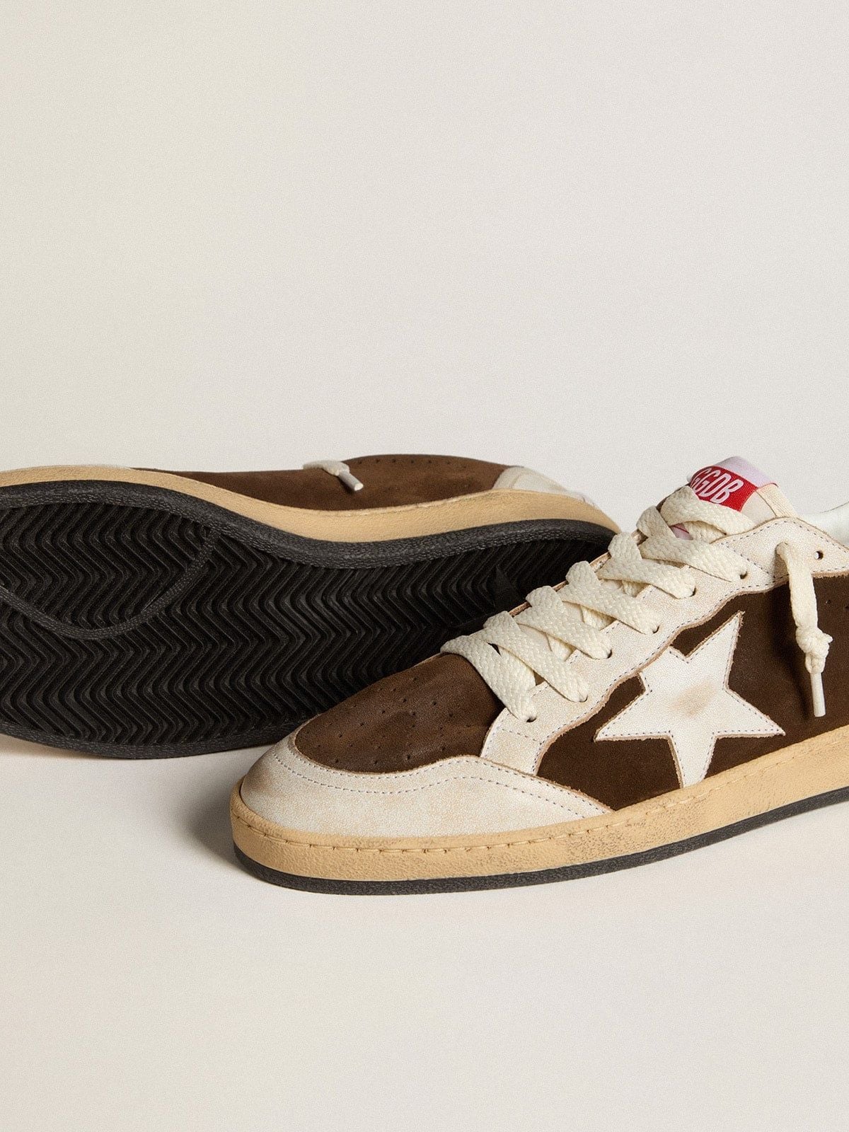  Giày Nam Golden Goose Ball Star 'Brown' 