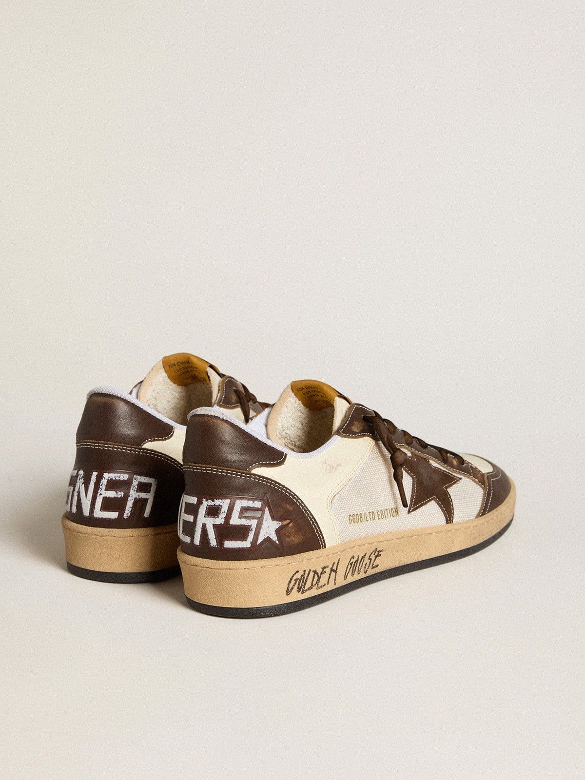  Giày Nam Golden Goose Ball Star 'Brown' 