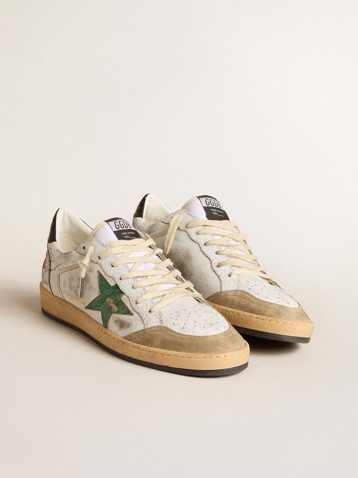  Giày Nam Golden Goose Ball Star 'White' 