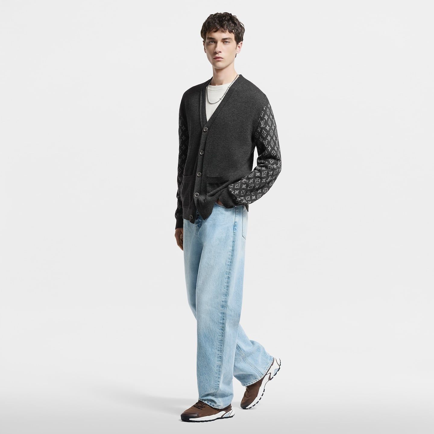  Giày Nam Louis Vuitton LV Runner Tatic Trainers 'Brown' 