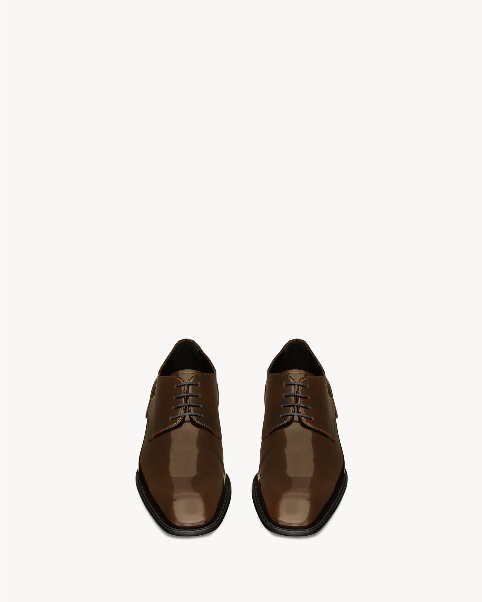 Giày Nam Saint Laurent Stanton Derbies 'Brown' 