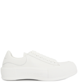  Giày Nữ Alexander Mcqueen Deck Plimsol 'White' 