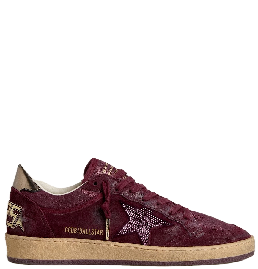  Giày Nữ Golden Goose Ball Star 'Burgundy' 