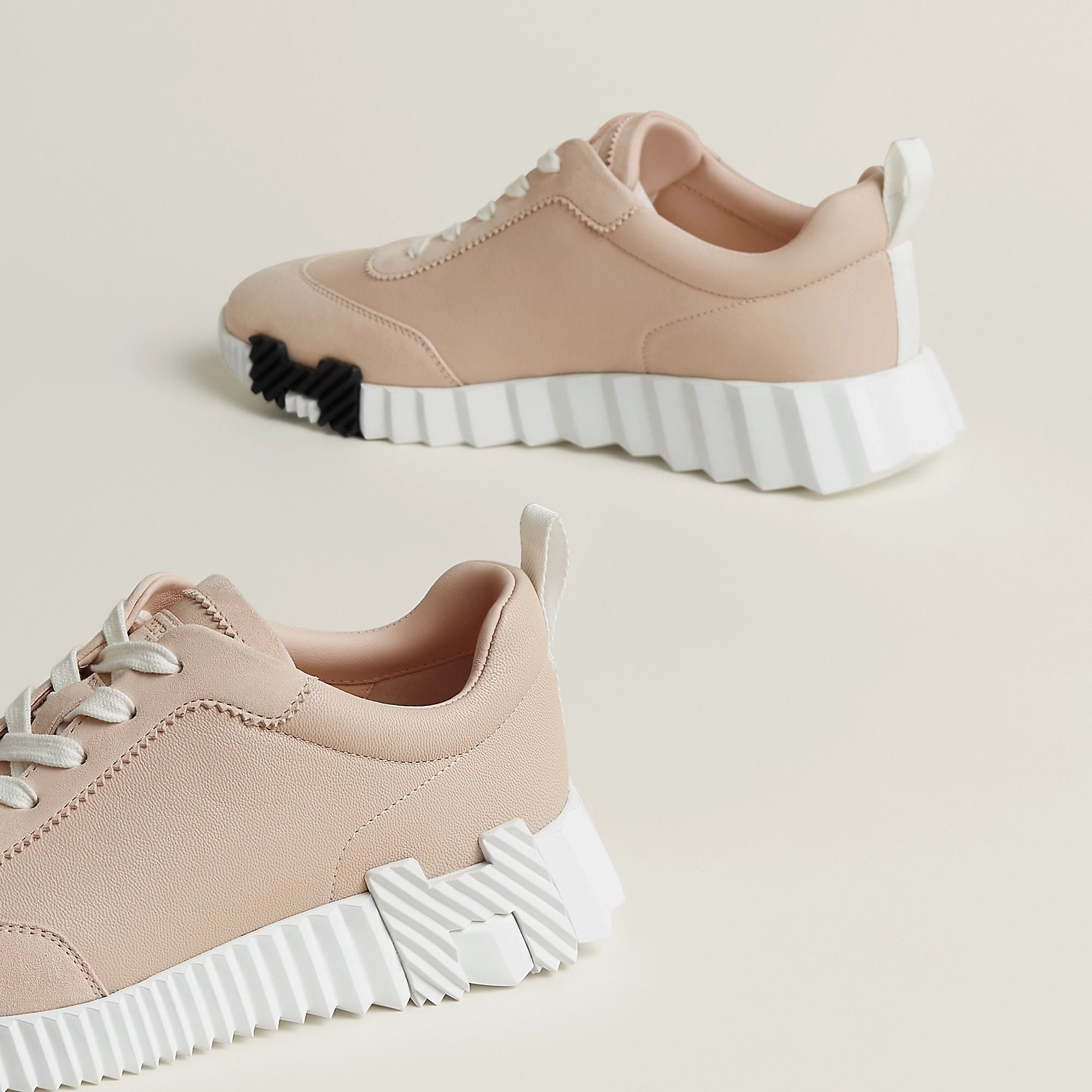  Giày Nữ Hermes Bouncing Sneaker 'Rose Palomino' 