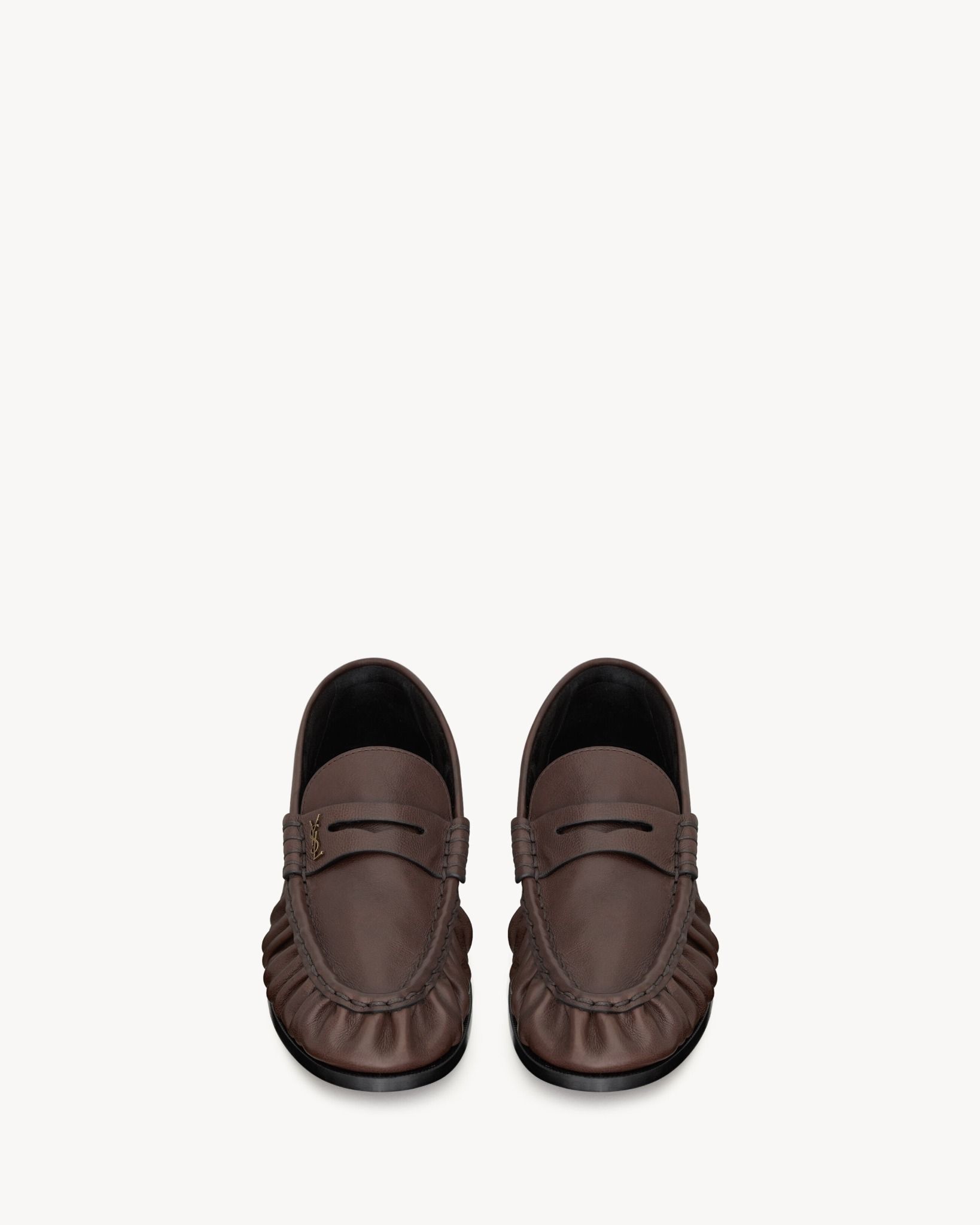  Giày Nữ Saint Laurent Le Loafer Supple 'Brown' 