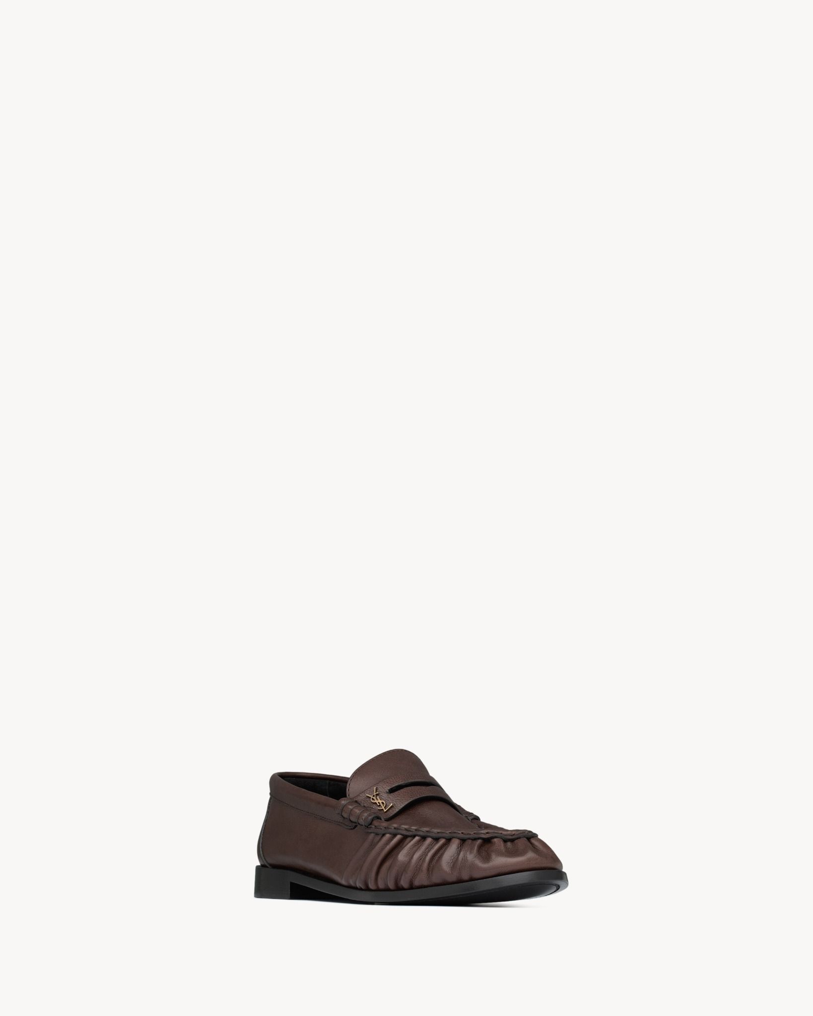  Giày Nữ Saint Laurent Le Loafer Supple 'Brown' 