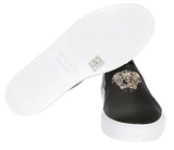  Giày Versace Black Leather Slip On 'Black' 
