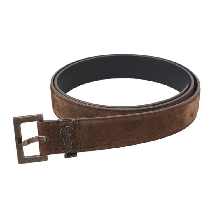  Thắt Lưng Saint Laurent Monogue Belt 'Brown' 