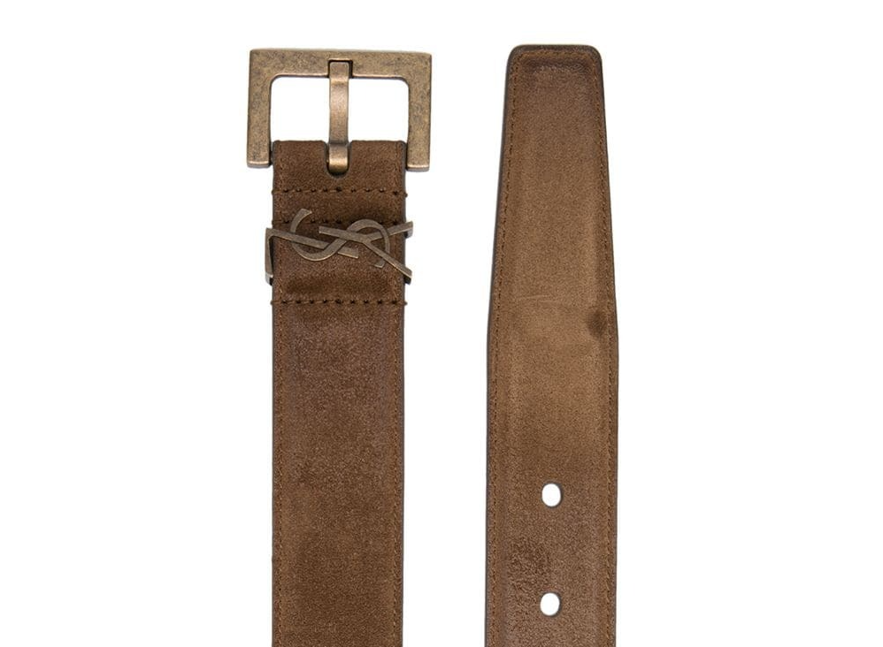  Thắt Lưng Saint Laurent Monogue Belt 'Brown' 