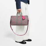  Túi Louis Vuitton Keepall Bandoulière 35 Bag 'Grey Pink' 