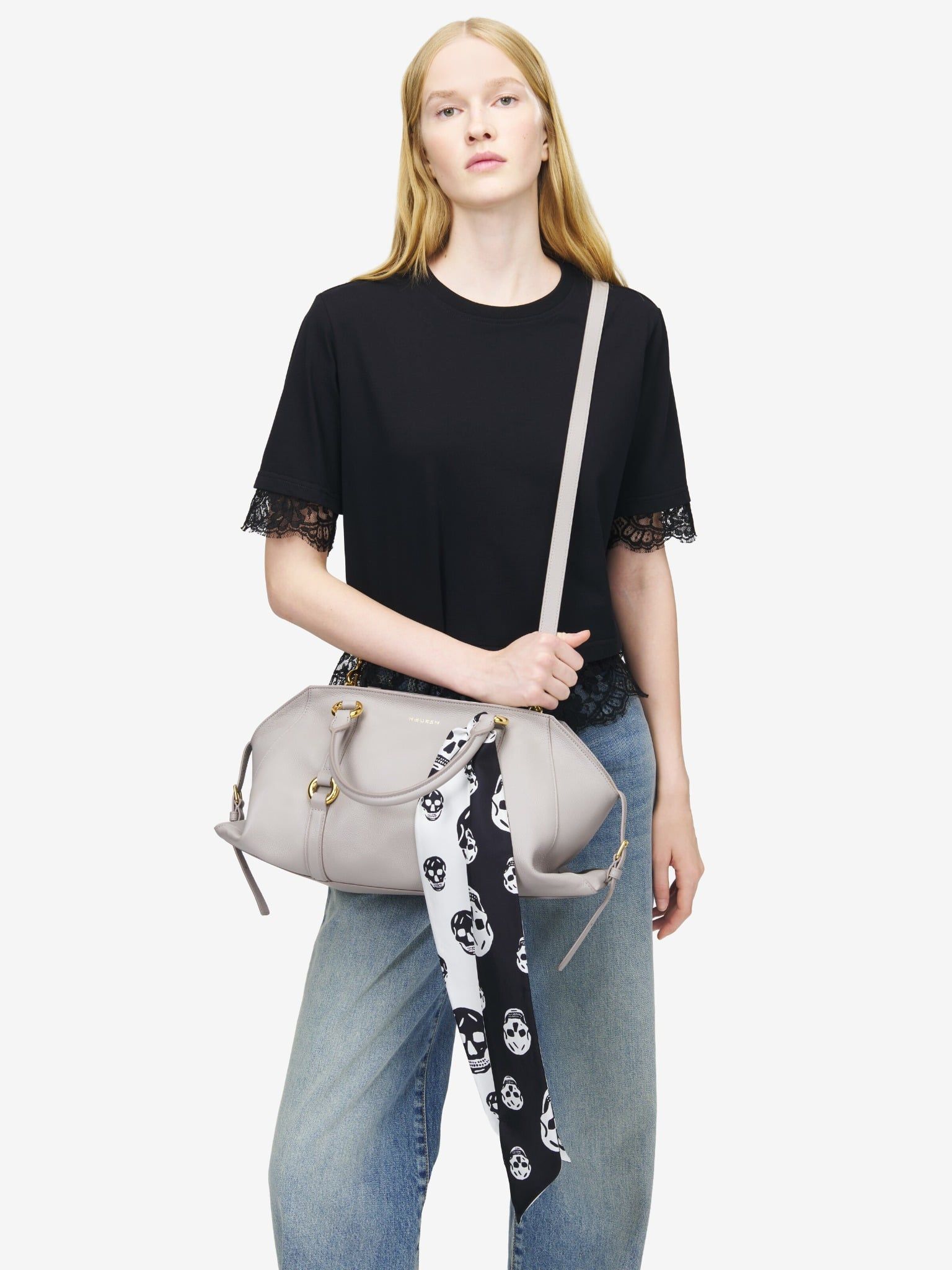  Túi Nữ Alexander McQueen Farringdon Bag 'Grey' 