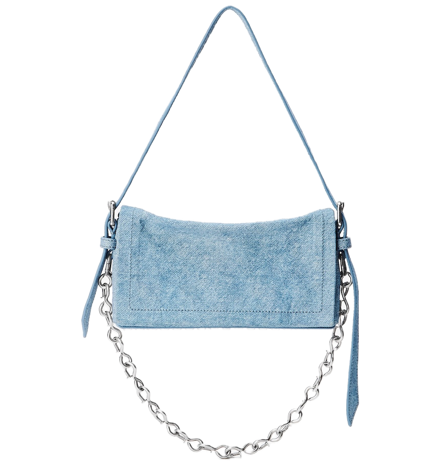  Túi Nữ Alexander Wang Ricco Crushed Flap Bag 'Blue' 