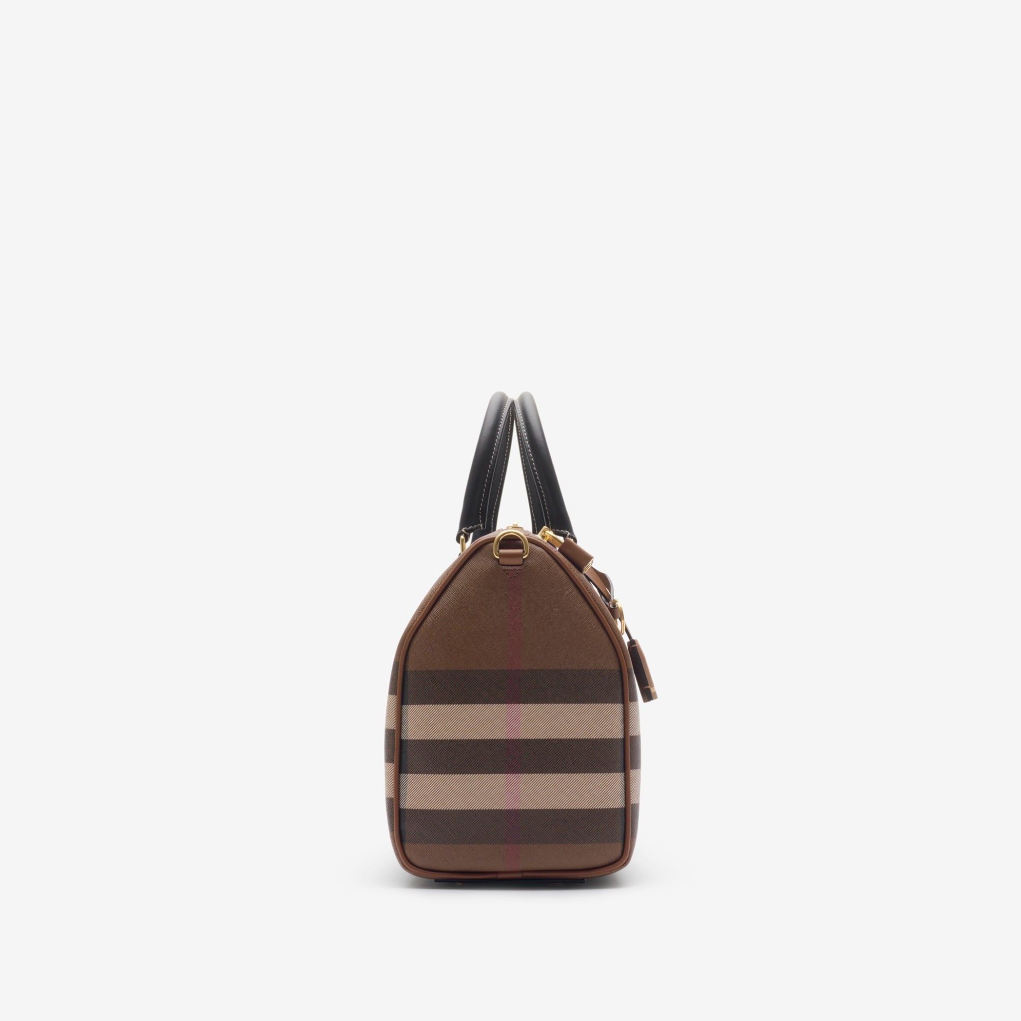  Túi Nữ Burberry Medium Check Bowling Bag 'Dark Brown' 