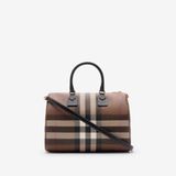  Túi Nữ Burberry Medium Check Bowling Bag 'Dark Brown' 