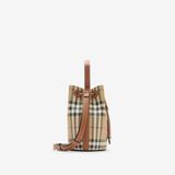  Túi Nữ Burberry Mini Check Bucket Bag 'Archive Beige' 