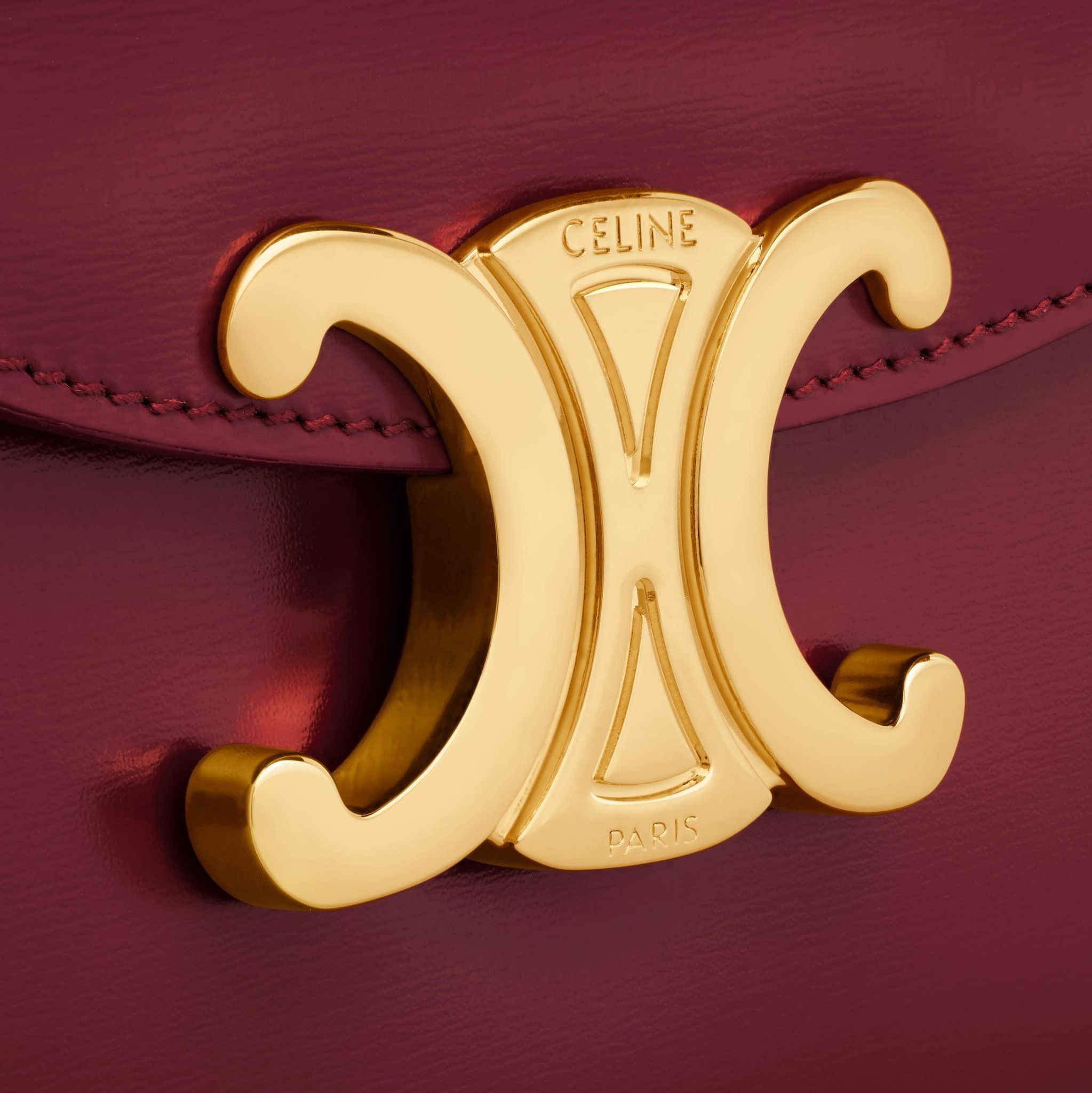  Túi Nữ Celine Mini Besace Clea 'Light Burgundy' 