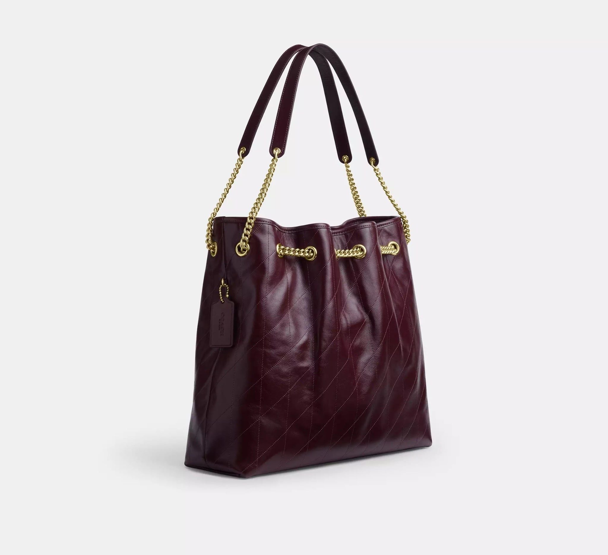  Túi Nữ Coach Evelyn Large Shoulder Bag 'Dark Wine' 