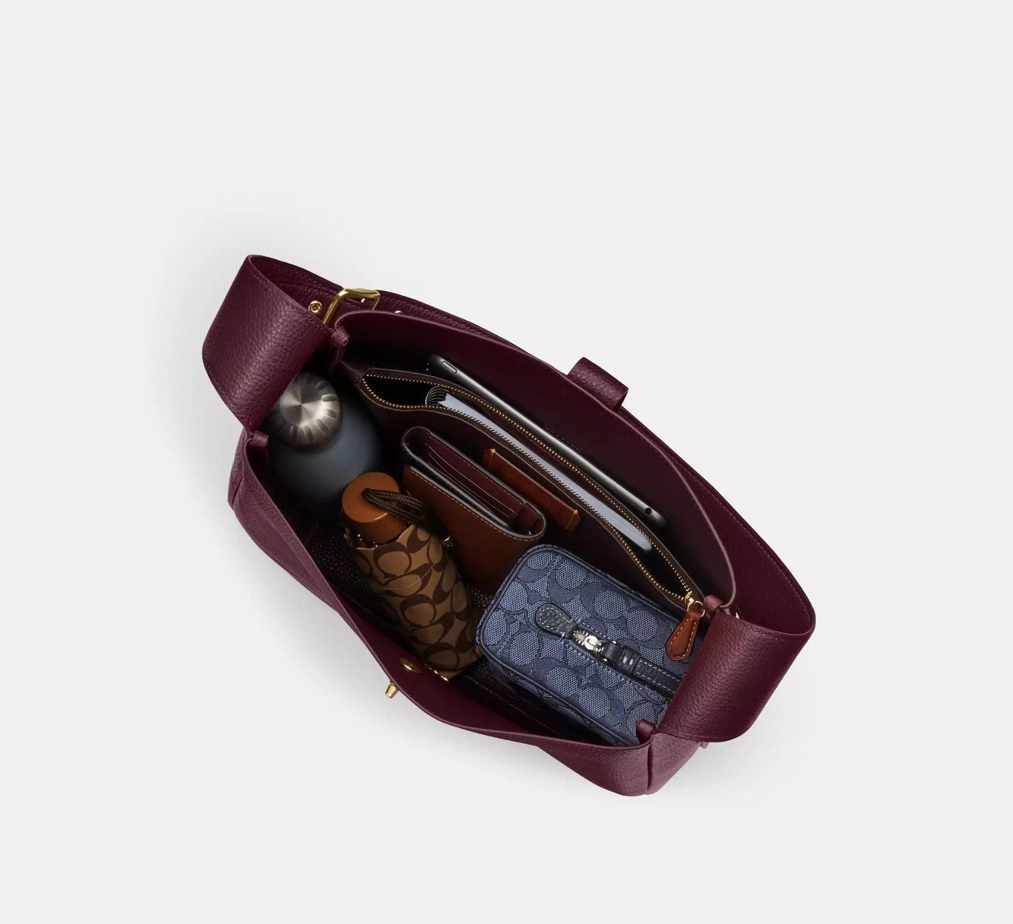  Túi Nữ Coach Hadley Large Shoulder Bag 'Dark Wine' 