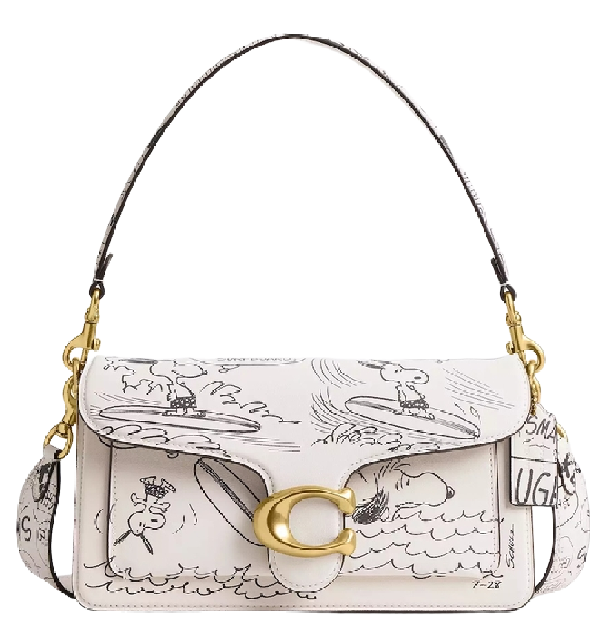  Túi Nữ Coach X Peanuts Tabby Shoulder Bag 26 'Chalk' 