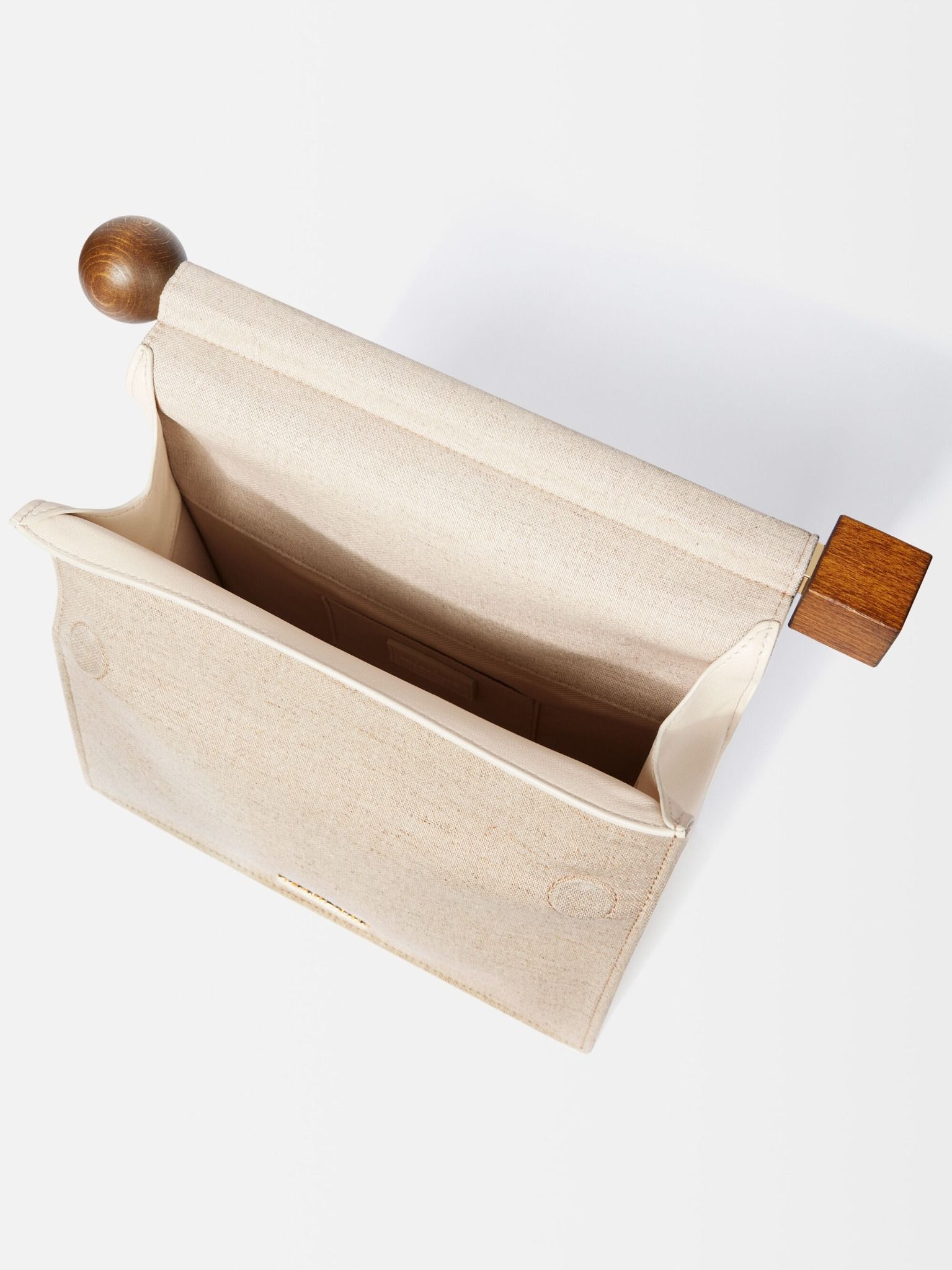  Túi Nữ Jacquemus Rond Carré Clutch 'Greige' 