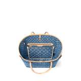  Túi Nữ Louis Vuitton Neverfull MM Tote Bag 'Denim Blue' 