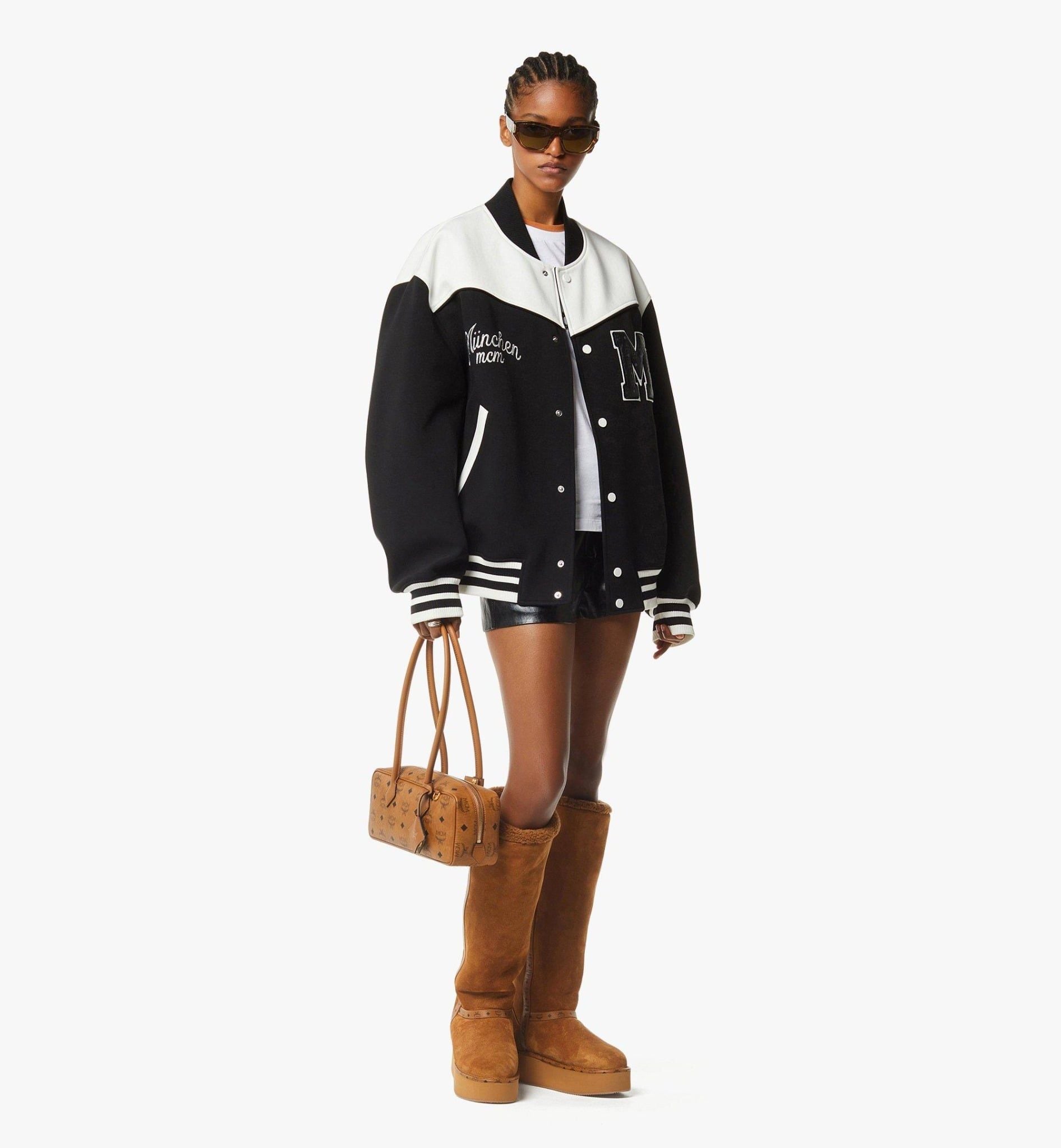  Túi Nữ MCM Aren East West Shoulder Bag 'Cognac' 