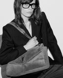  Túi Nữ Saint Laurent Calypso Large 'Dry Grain' 