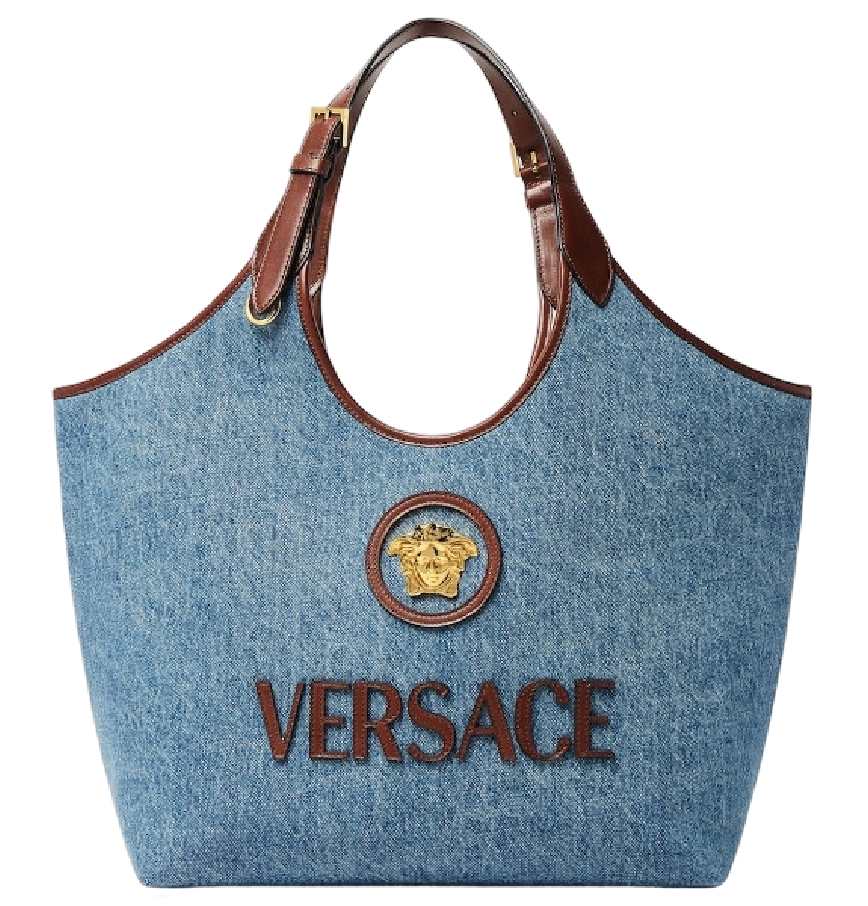  Túi Nữ Versace La Medusa Denim Tote 'Blue' 