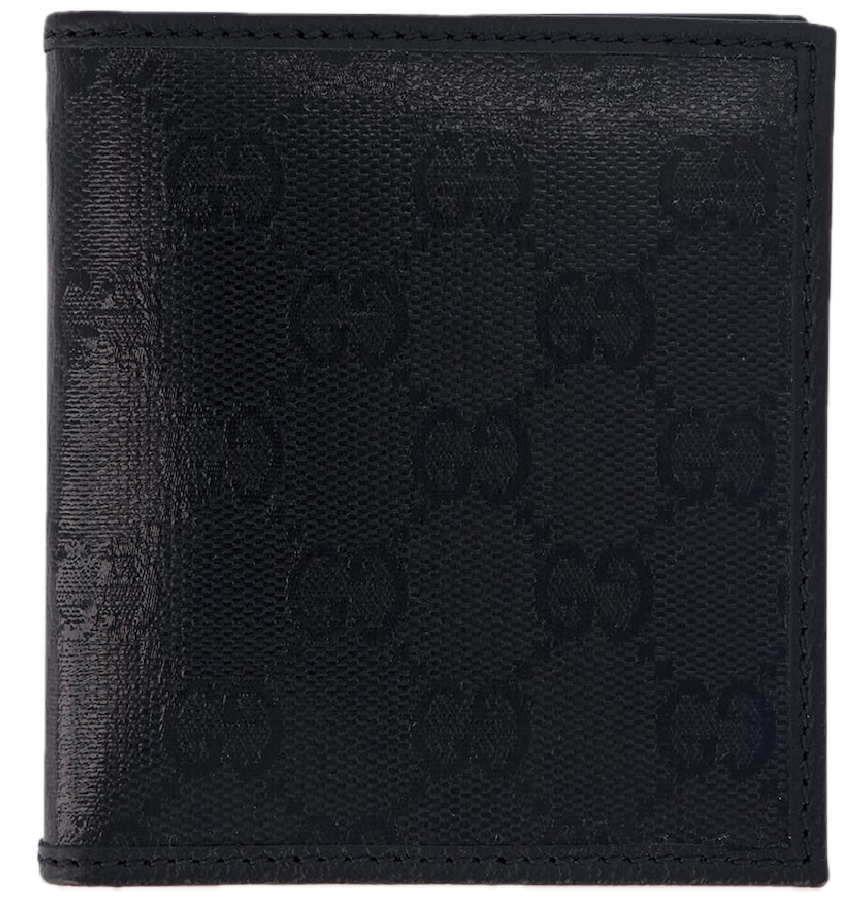  Ví Nam Gucci GG Crystal Bi-Fold Wallet 'Black' 
