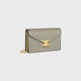  Ví Nữ Celine Wallet On Chain Margo 'Green Clay' 