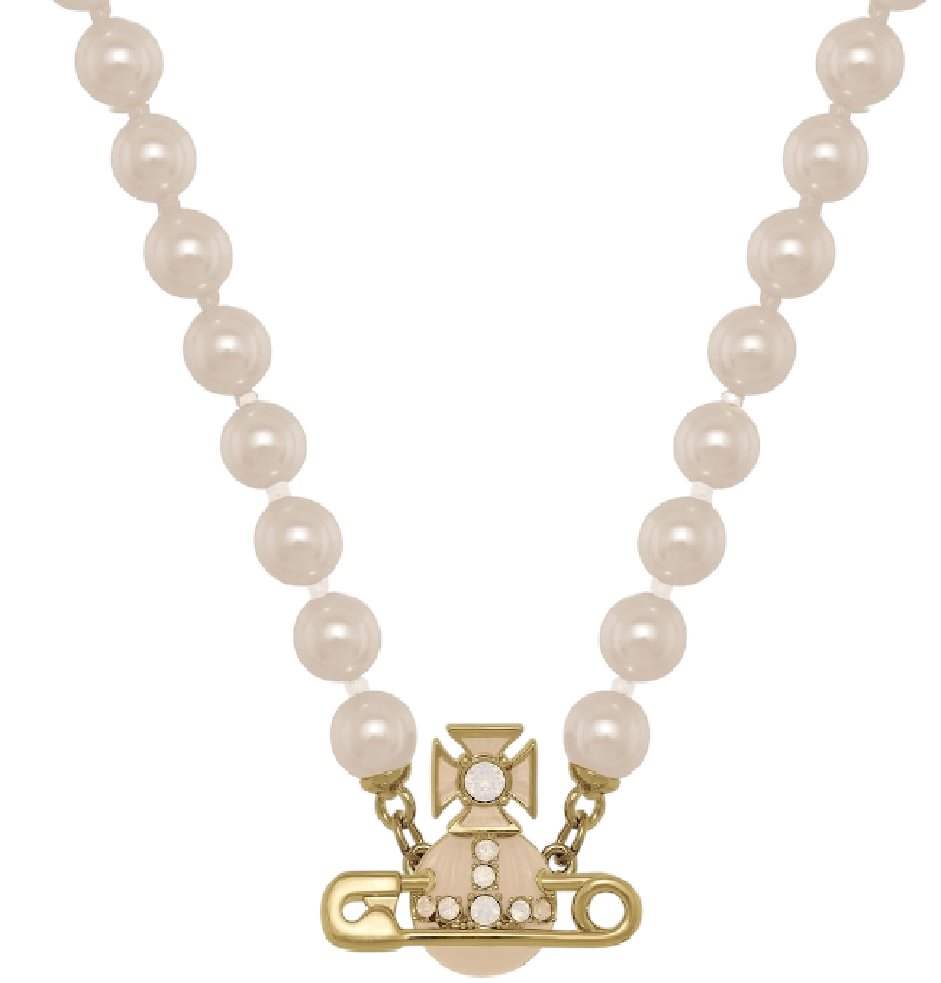  Vòng Cổ Nữ Vivienne Westwood Kitty Pearl 'Cream' 