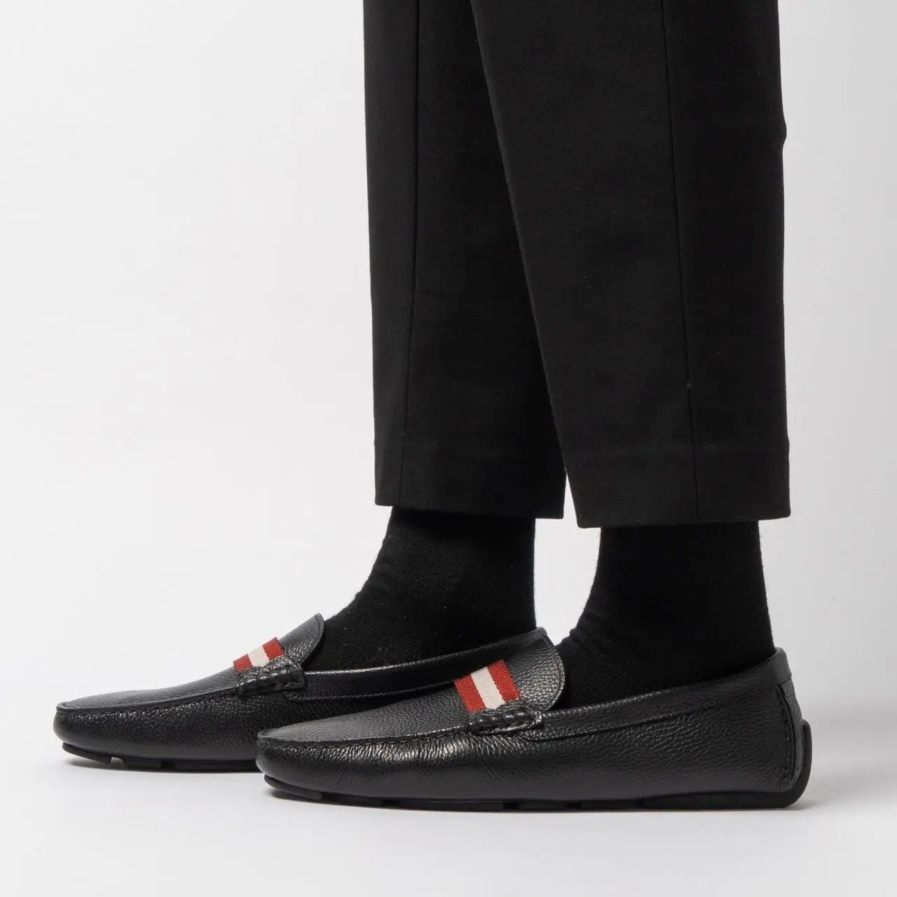  Giày Nam Bally Leather Loafer 'Black' 