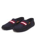  Giày Nam Bally Suede Moccasin 'Navy' 