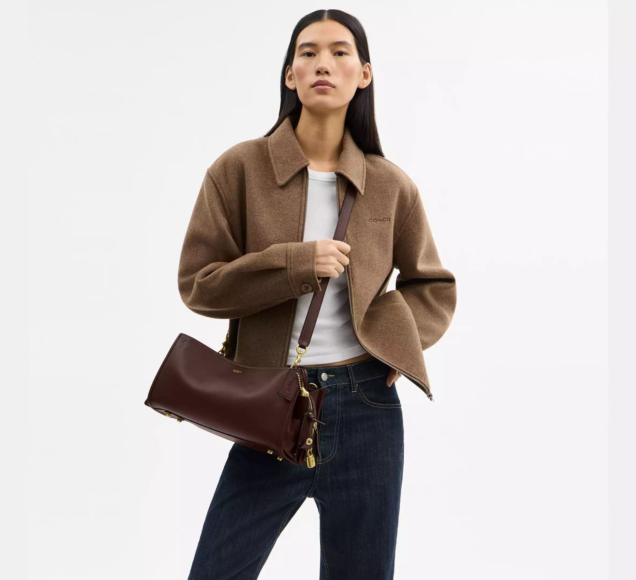  Túi Nữ Coach Rogue Bag 34 'Maple' 