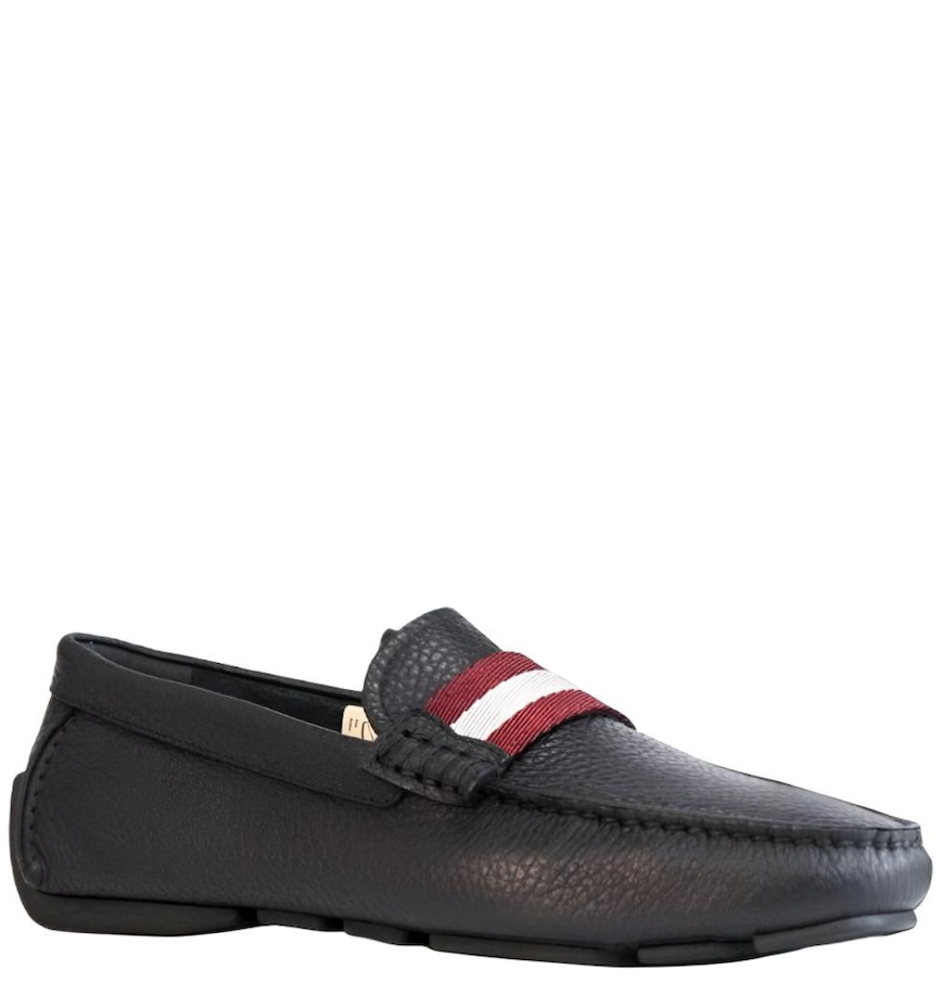  Giày Nam Bally Leather Loafer 'Black' 