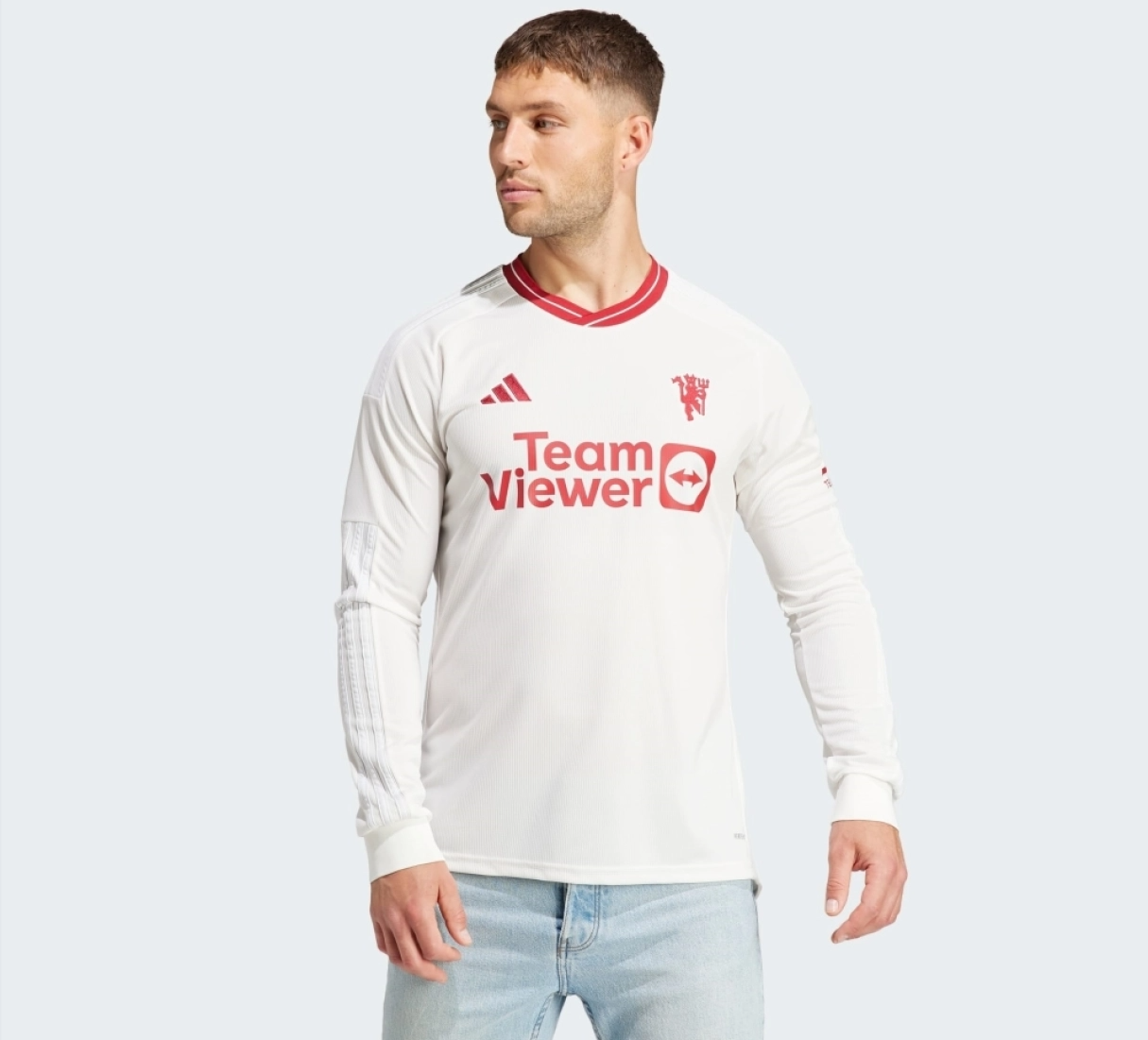  Áo Adidas Manchester United 2023/24 Third Long Sleeve 'White' 