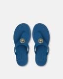  Dép Nữ Versace Alia Rubber Flat Sandals 'Blue' 