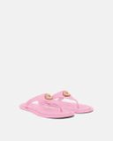  Dép Nữ Versace Alia Rubber Flat Sandals 'Pink' 