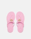  Dép Nữ Versace Alia Rubber Flat Sandals 'Pink' 