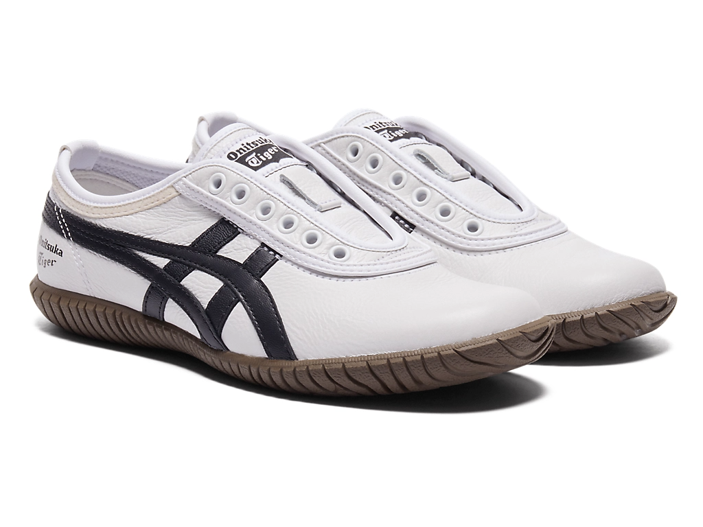  Giày Nam Onitsuka Tiger Tsunahiki Slip-On 'White Black' 