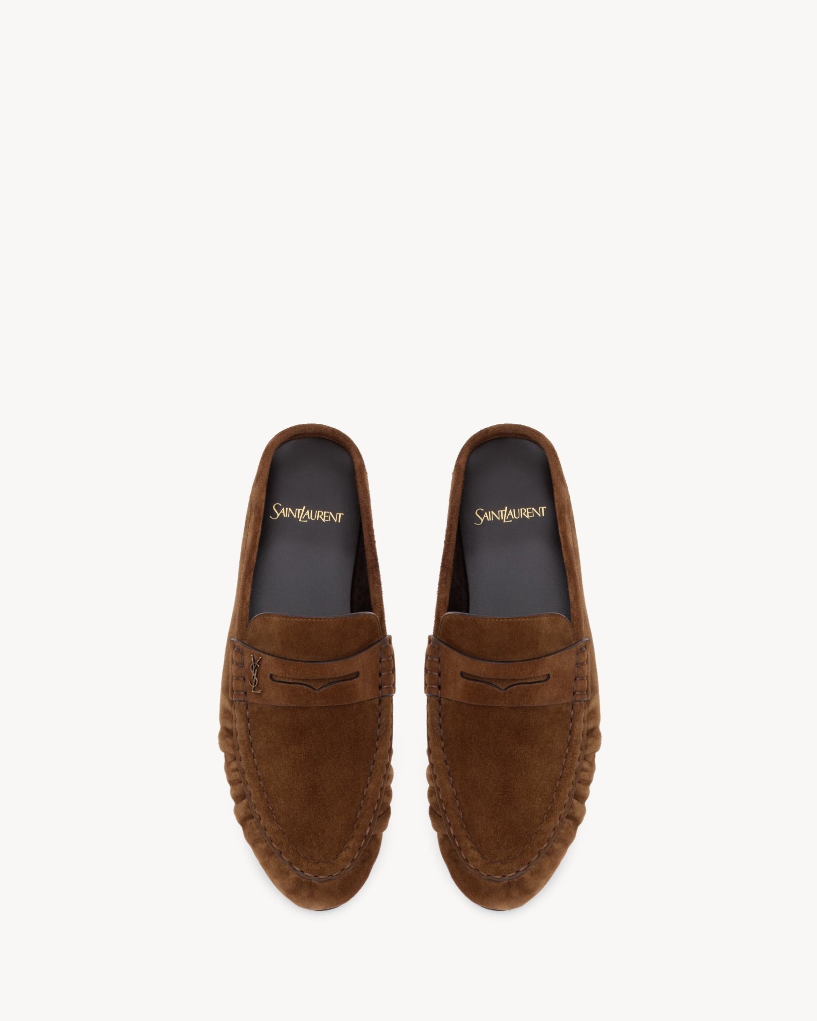  Giày Nữ Saint Laurent Le Loafer Mules 'Dark Havana' 