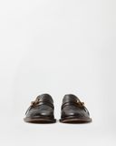  Giày Nam Versace Primo Leather Loafers 'Brown' 