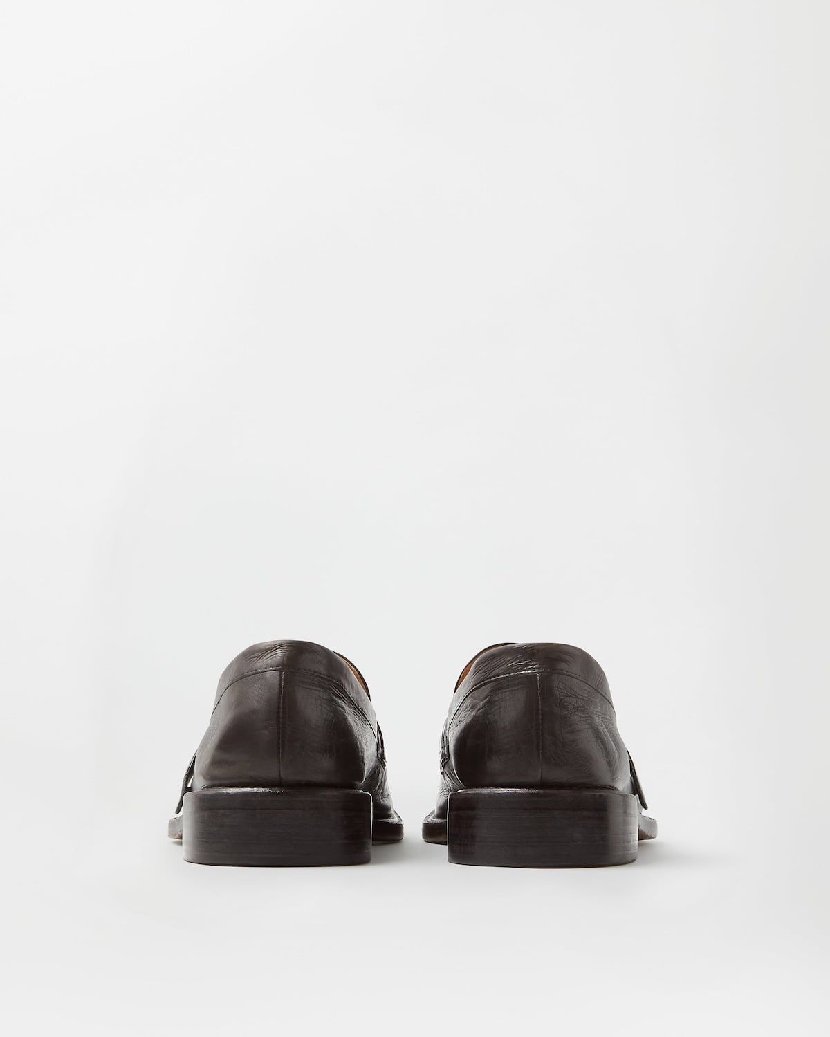  Giày Nam Versace Primo Leather Loafers 'Brown' 