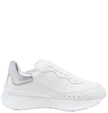  Giày Nữ Alexander McQueen Sprint Runner 'White Silver' 
