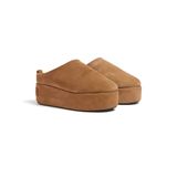  Giày Nữ Balenciaga Alaska Soft Platform Mule 'Brown' 