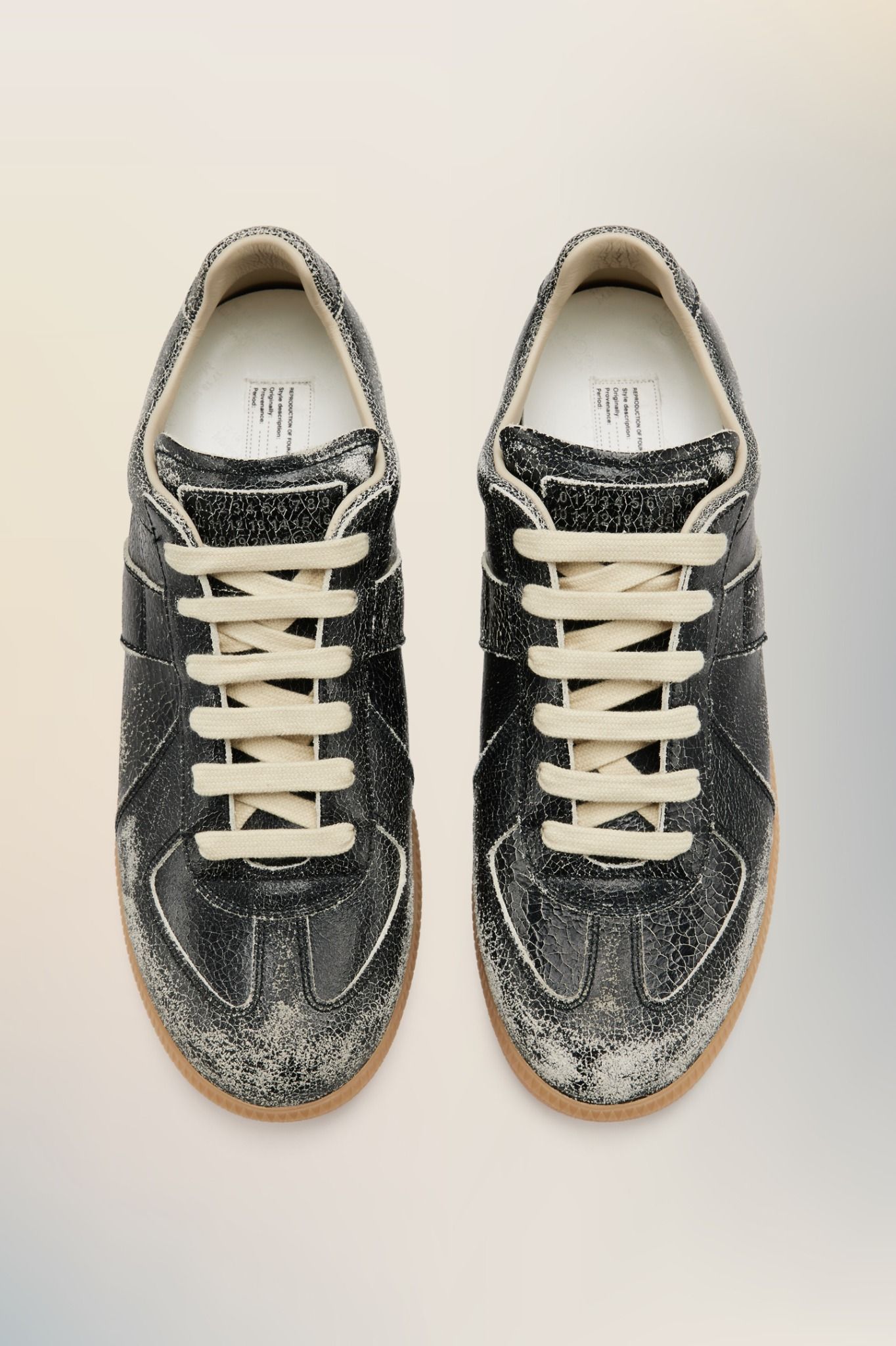  Giày Nữ Maison Margiela Replica Sneakers 'Black' 