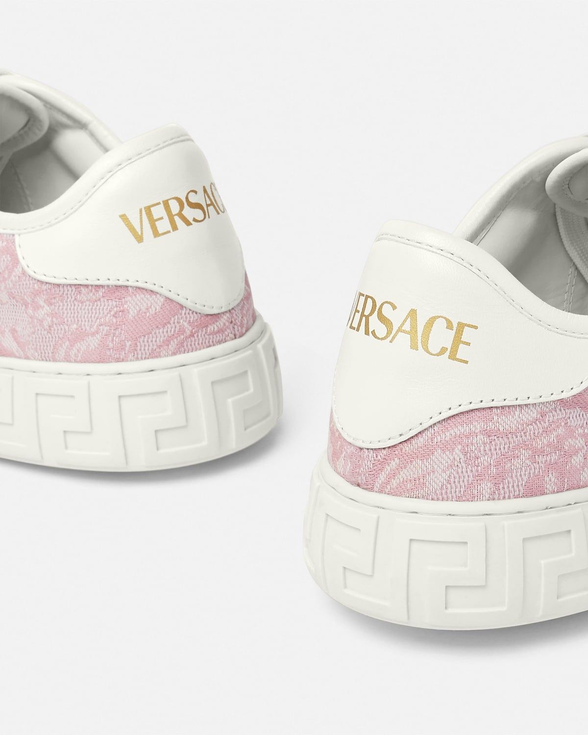  Giày Nữ Versace Greca Jacquard Trainers 'Pink' 