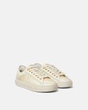 Giày Nữ Versace Greca Printed Trainers 'Beige' 