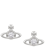  Khuyên Tai Nữ Vivienne Westwood Nano Solitaire 'Platinum' 
