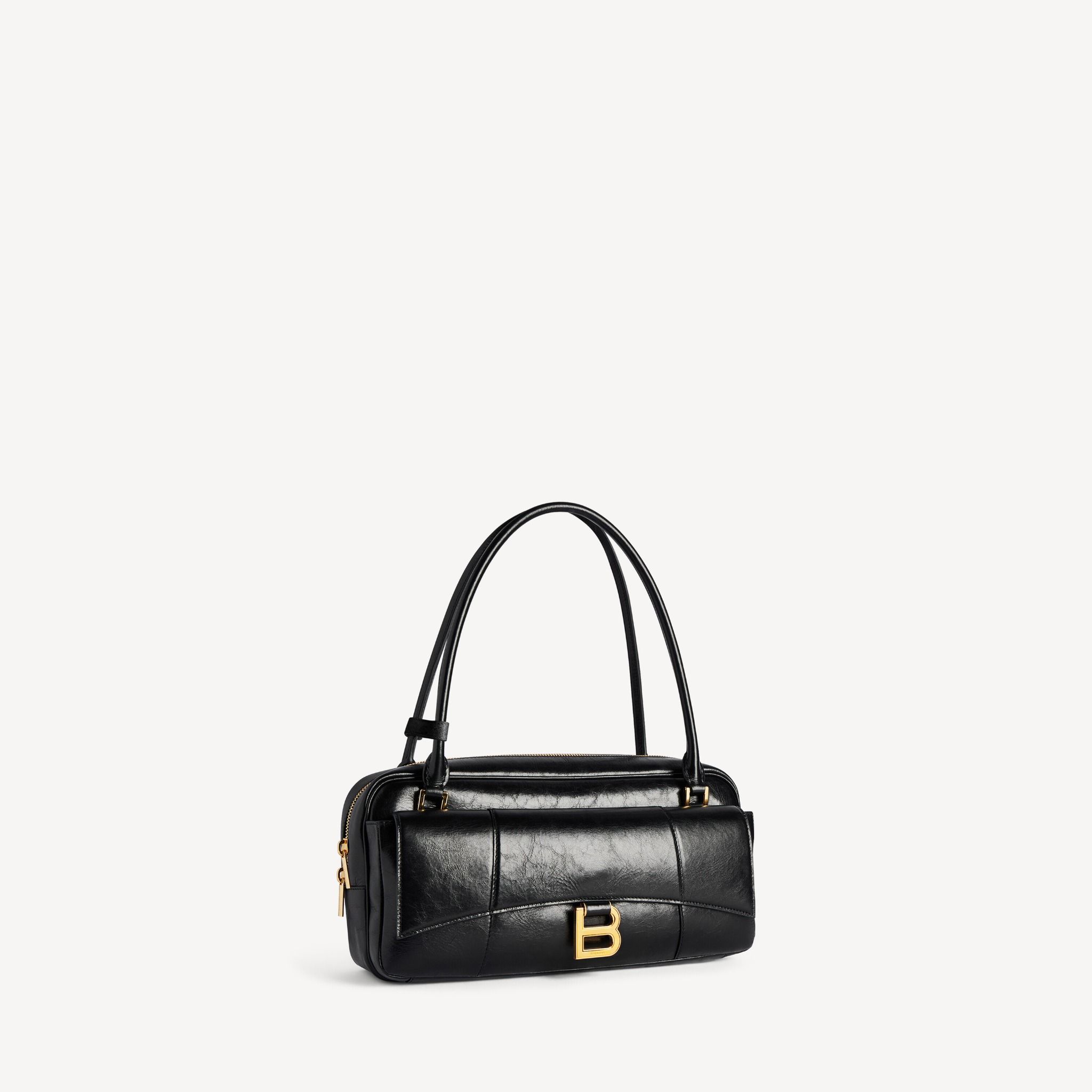  Túi Nữ Balenciaga Hourglass Flat Bowling Bag 'Black' 
